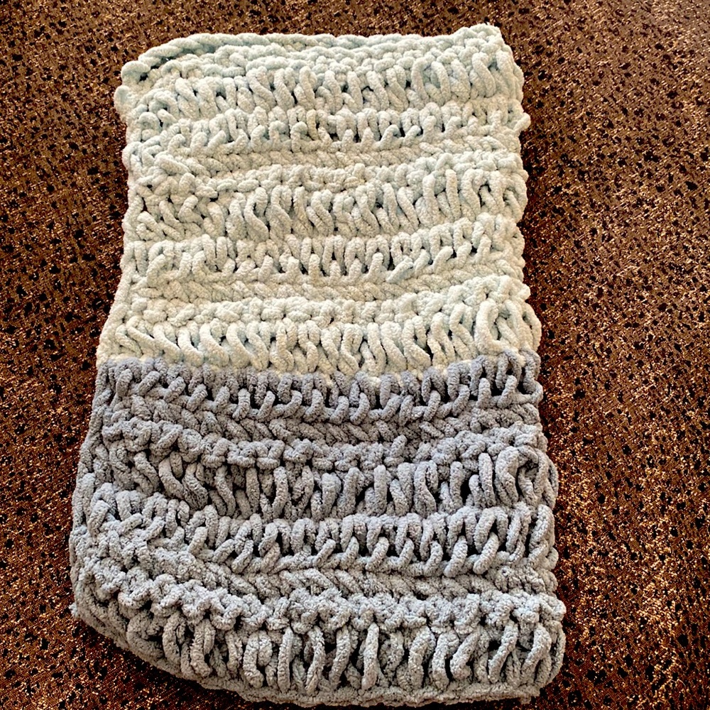 Small cozy crocheted pet blanket